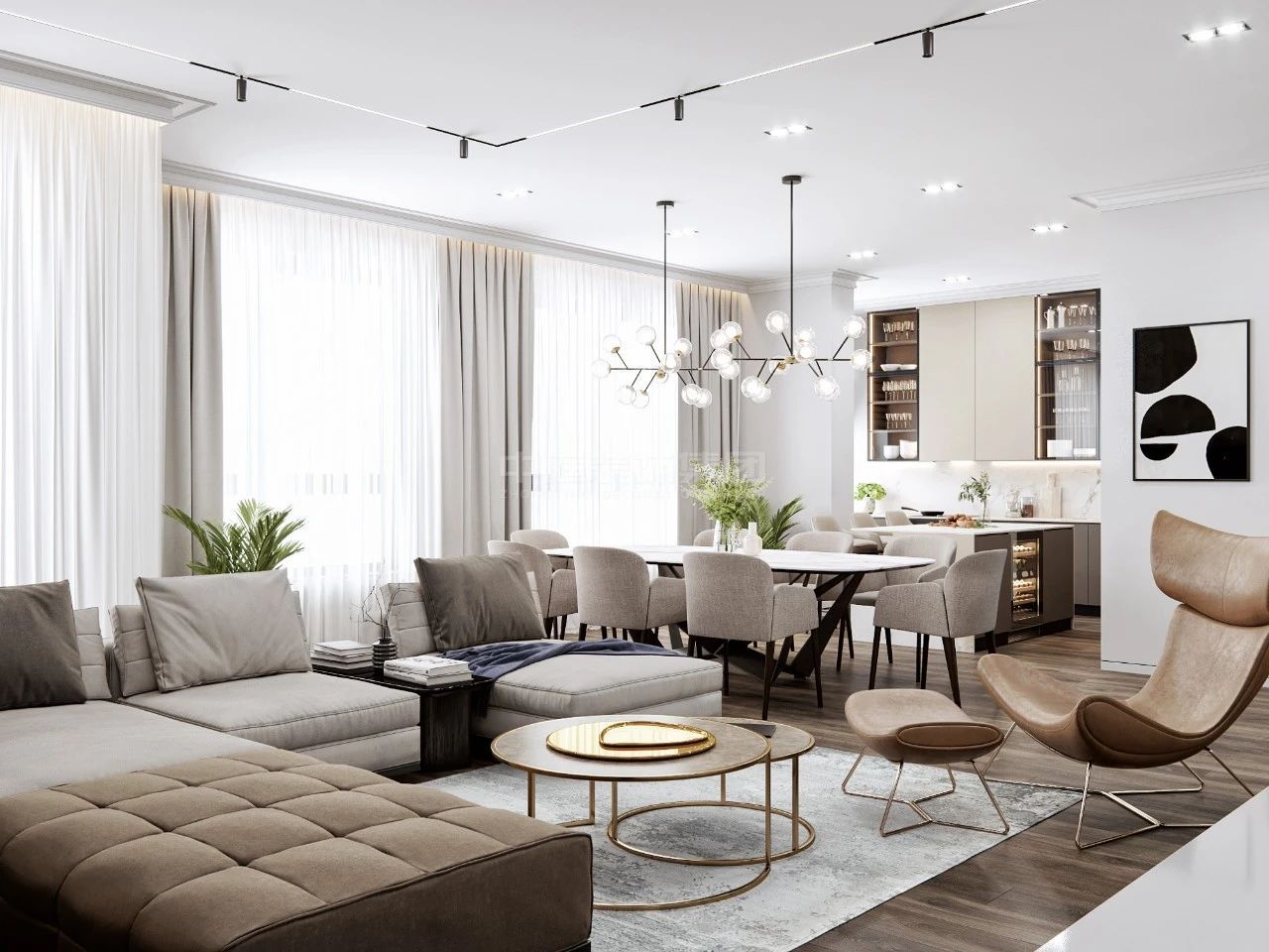 萬達茂 150㎡ 現(xiàn)代風(fēng)格案例